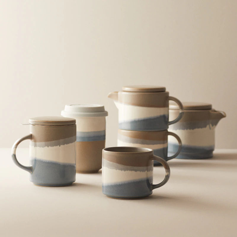 Dipped Ceramic Mug - Blue Horizon