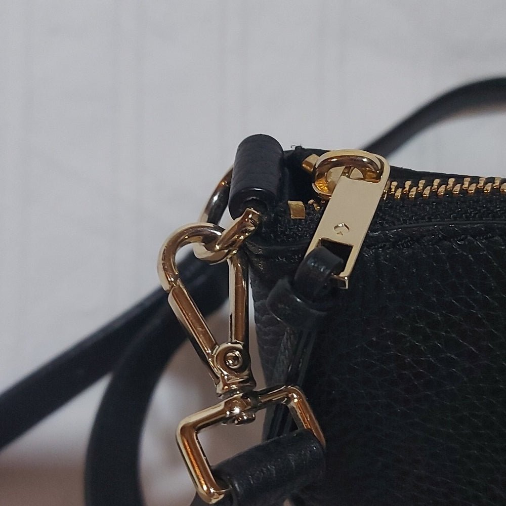 KATE SPADE LEATHER SATCHEL WITH CROSSBODY STRAP!