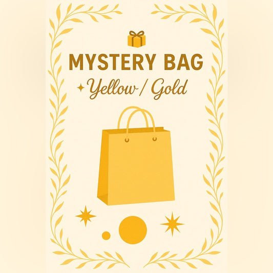 Large Yellow/Gold Theme Mystery Box - value TBD - 5 items