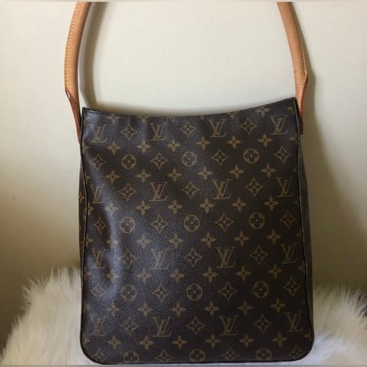 Louis Vuitton Brown and Tan Monogram Tote
